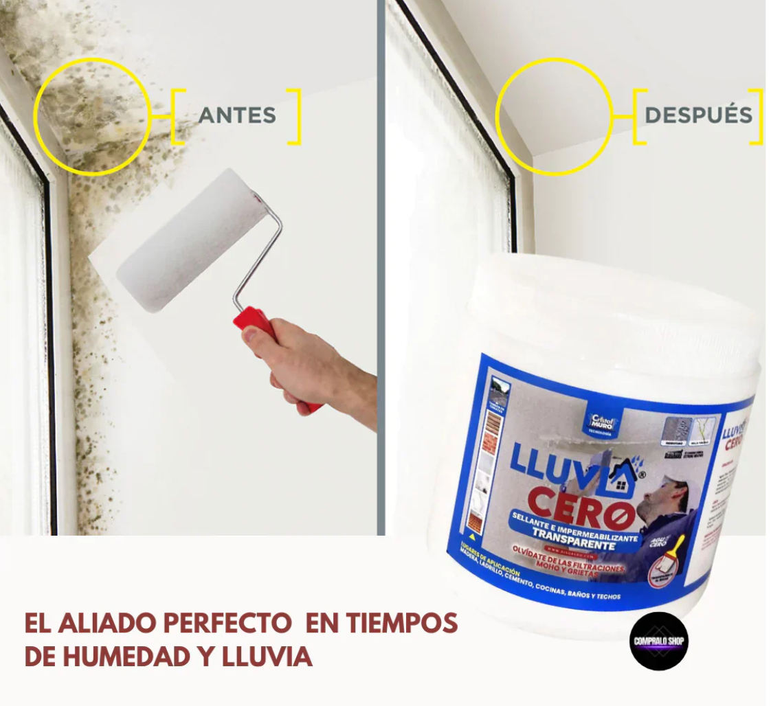 Lluvia Cero ® Impermeabilizante Transparente 1 Lt