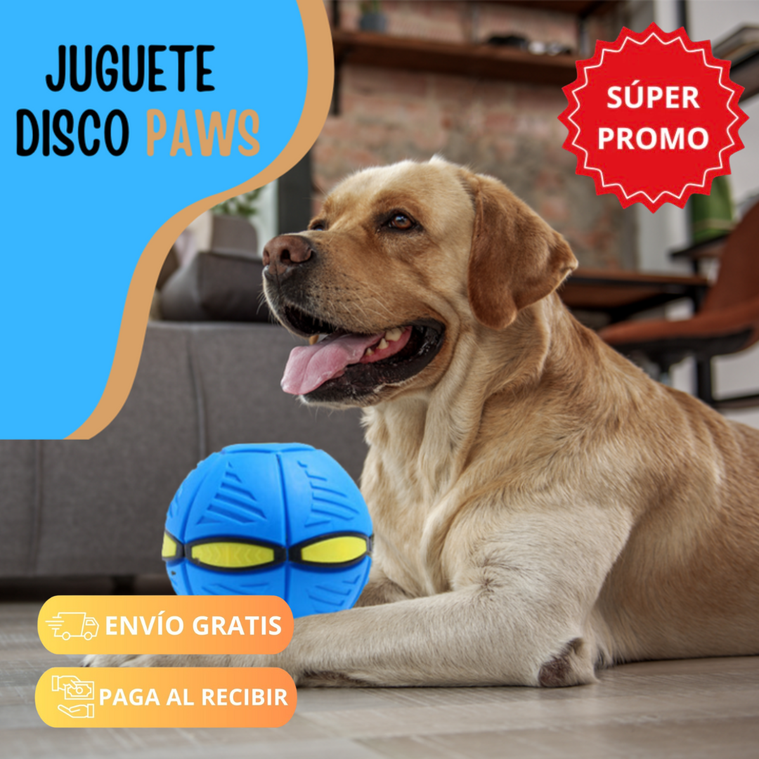 PELOTA PARA MASCOTAS DISCO PAWS