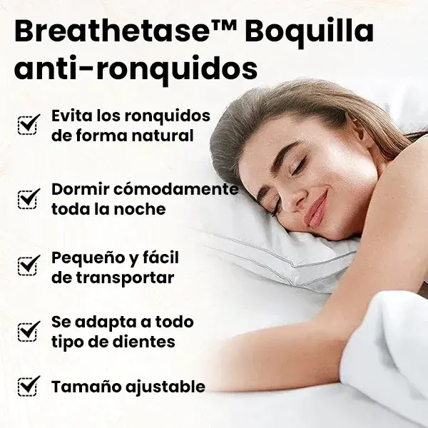 BreatheEase™ boquilla antirronquidos